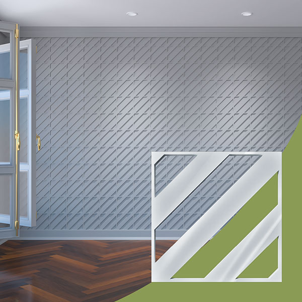 Ekena Millwork WALA08X08X0125STRWH