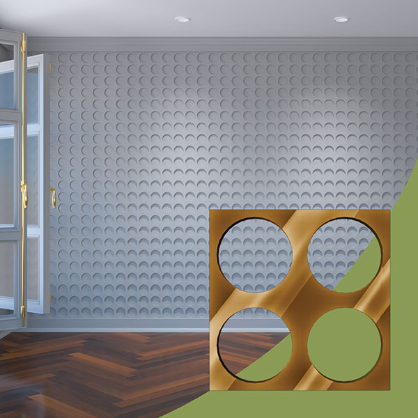 Ekena Millwork WALA08X08X0125WEMGO