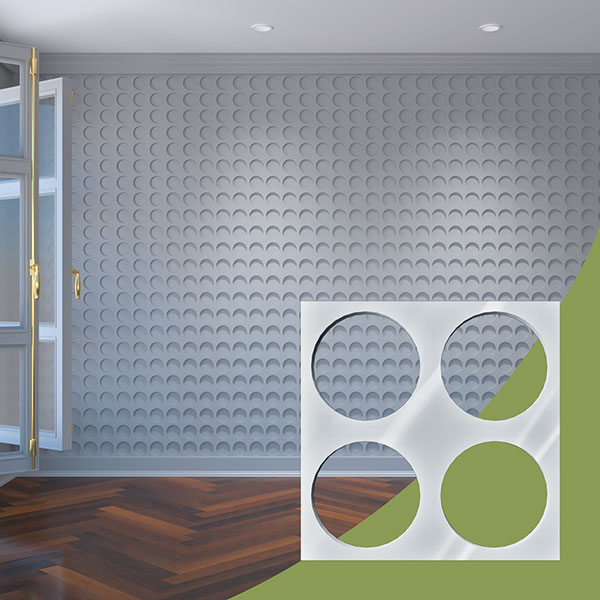 Ekena Millwork WALA08X08X0125WEMWH