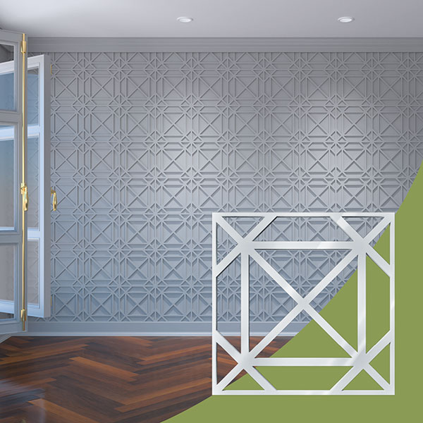 Ekena Millwork WALA12X12X0125BUXWH