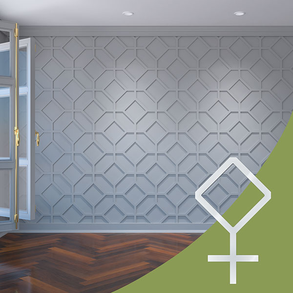 Ekena Millwork WALA12X12X0125CAMWH