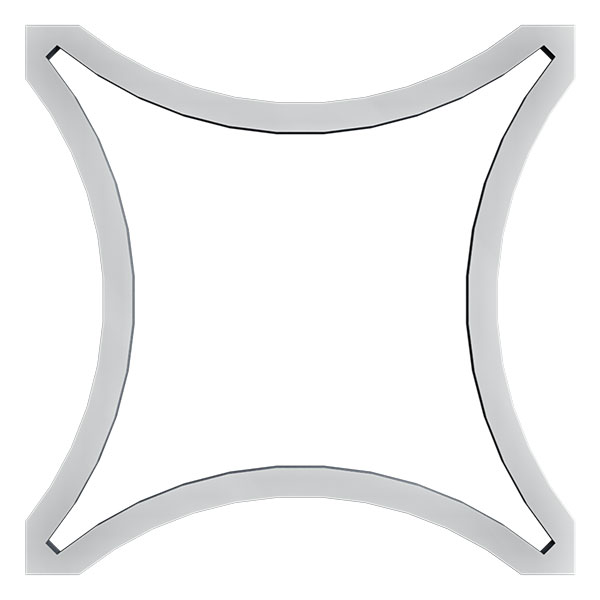 Ekena Millwork WALA12X12X0125LEYGR