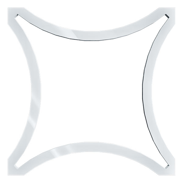 Ekena Millwork WALA12X12X0125LEYWH
