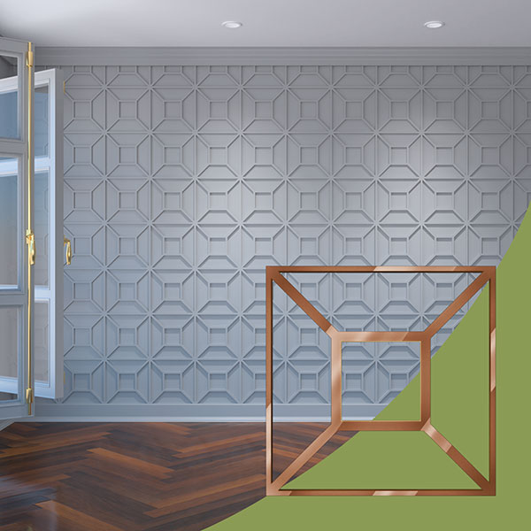 Ekena Millwork WALA12X12X0125MARBR