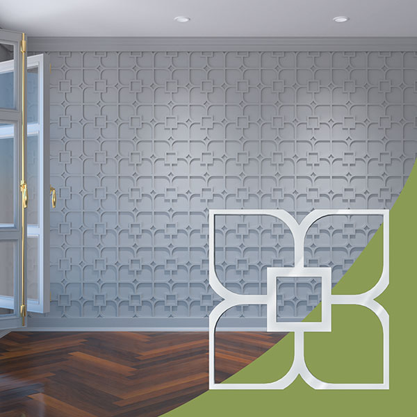 Ekena Millwork WALA12X12X0125OLVWH