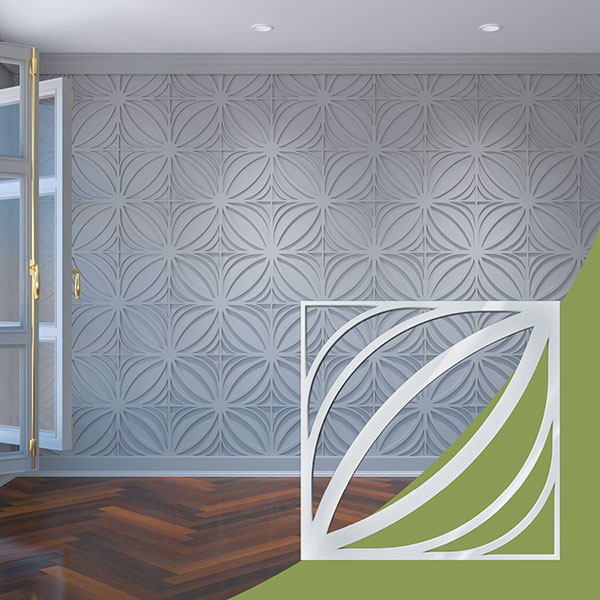 Ekena Millwork WALA12X12X0125OTSWH