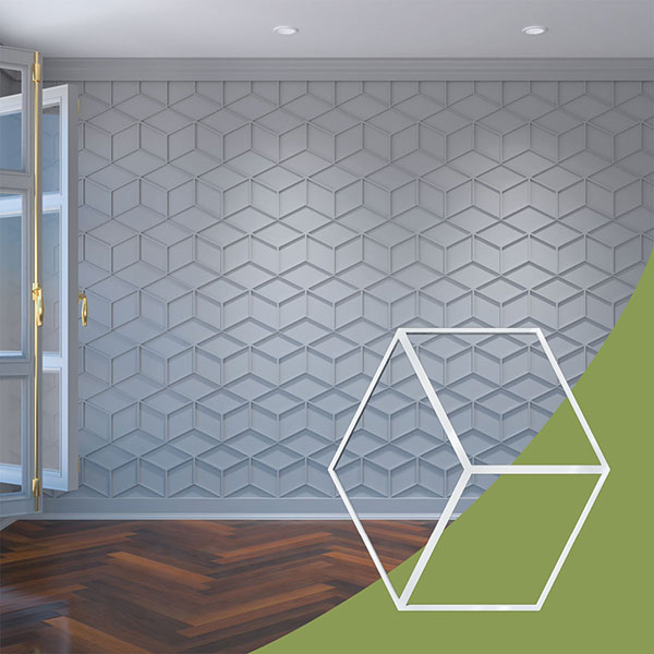 Ekena Millwork WALA12X12X0125PBLWH