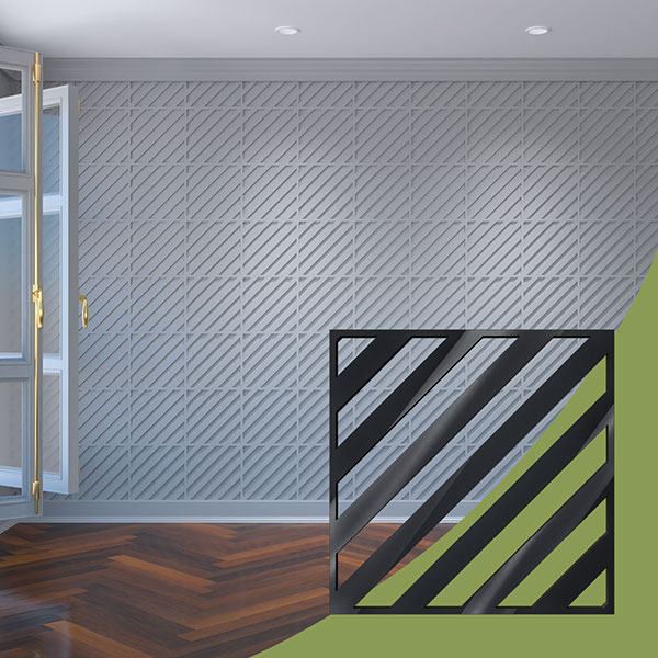 Ekena Millwork WALA12X12X0125RTWBL
