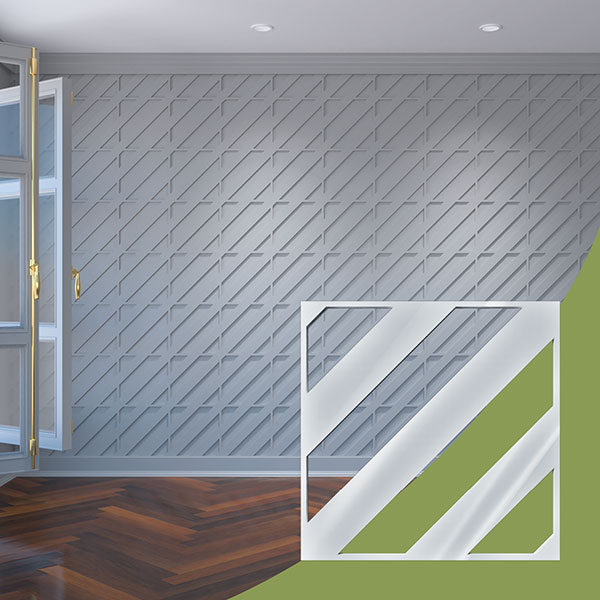 Ekena Millwork WALA12X12X0125STRWH