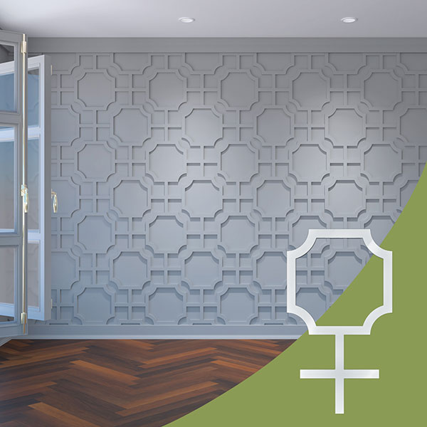 Ekena Millwork WALA16X16X0125BRDWH