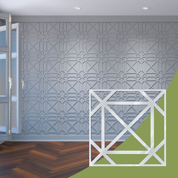 Ekena Millwork WALA16X16X0125BUXWH
