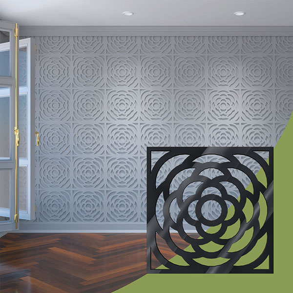 Ekena Millwork WALA16X16X0125EBGBL