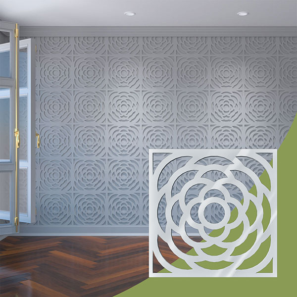 Ekena Millwork WALA16X16X0125EBGWH