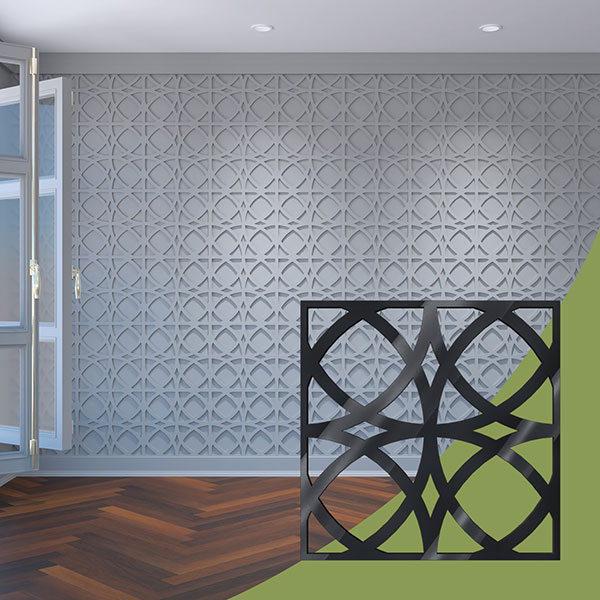 Ekena Millwork WALA16X16X0125FLTBL