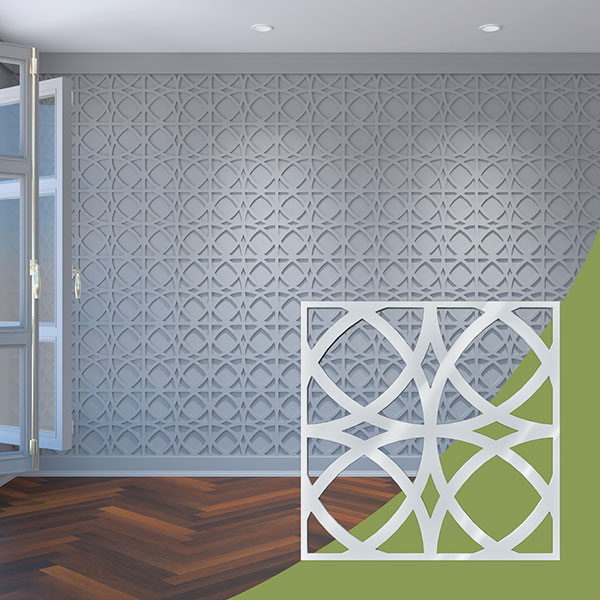 Ekena Millwork WALA16X16X0125FLTWH