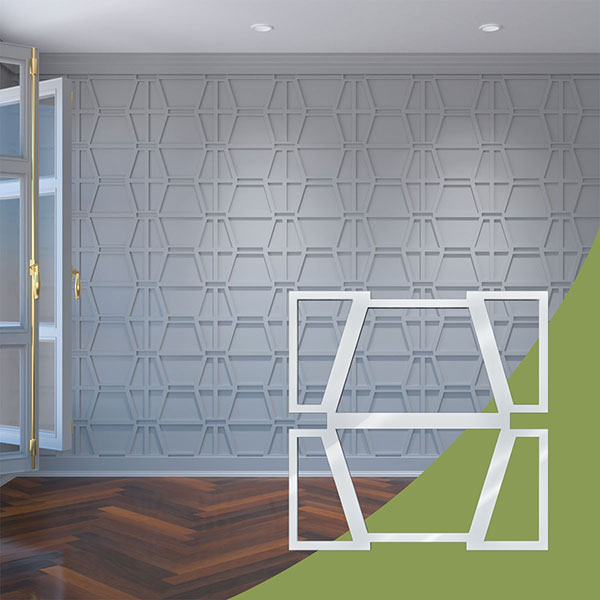 Ekena Millwork WALA16X16X0125GLYWH