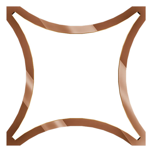 Ekena Millwork WALA16X16X0125LEYBR