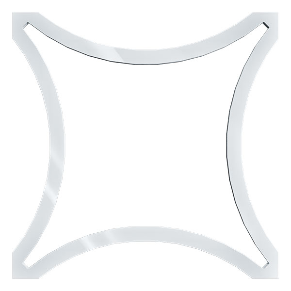 Ekena Millwork WALA16X16X0125LEYWH