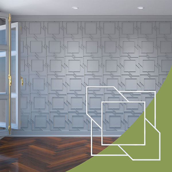 Ekena Millwork WALA16X16X0125MMTWH