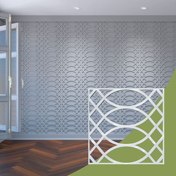 Ekena Millwork WALA16X16X0125MNTWH