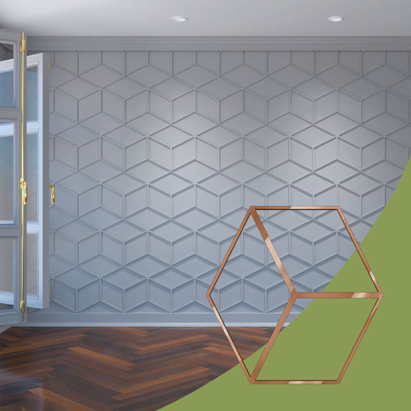 Ekena Millwork WALA16X16X0125PBLBR