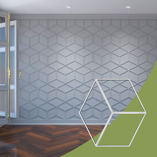 Ekena Millwork WALA16X16X0125PBLGR