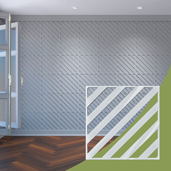 Ekena Millwork WALA16X16X0125RTWWH