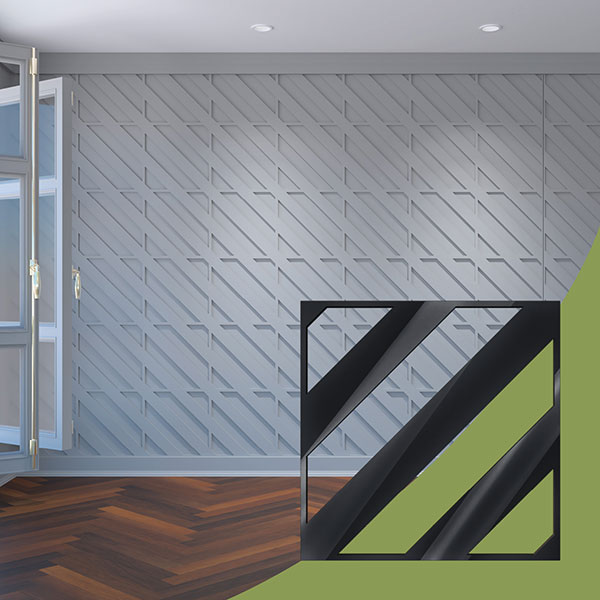Ekena Millwork WALA16X16X0125STRBL