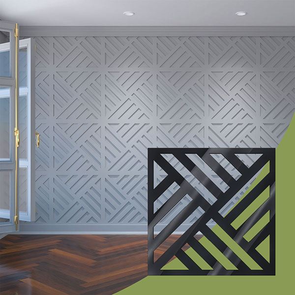 Ekena Millwork WALA24X24X0125ALLBL