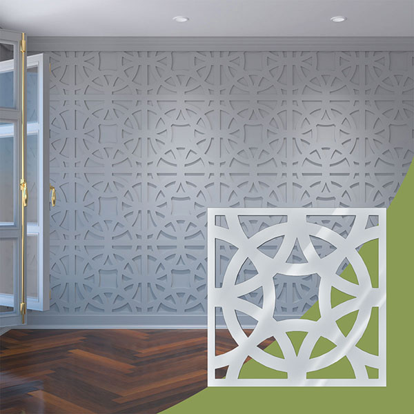 Ekena Millwork WALA24X24X0125BNEWH
