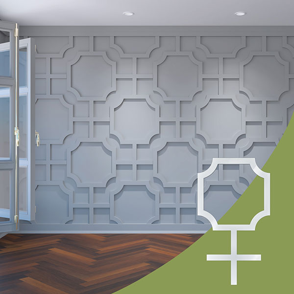 Ekena Millwork WALA24X24X0125BRDWH