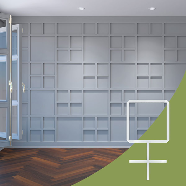 Ekena Millwork WALA24X24X0125BURWH