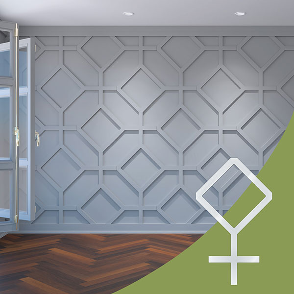 Ekena Millwork WALA24X24X0125CAMWH