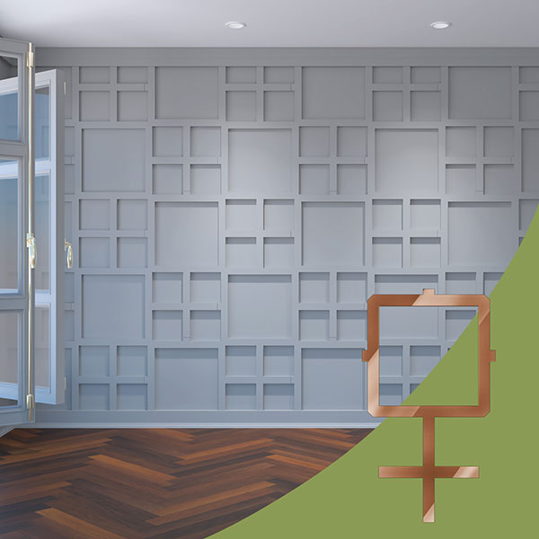 Ekena Millwork WALA24X24X0125CARBR