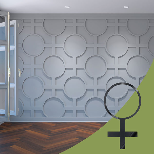 Ekena Millwork WALA24X24X0125CHFBL