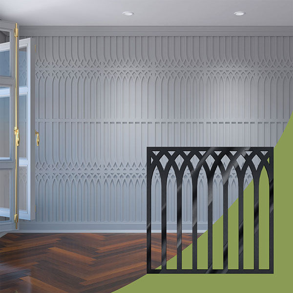Ekena Millwork WALA24X24X0125CRPBL