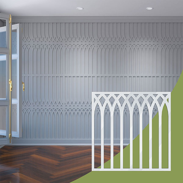Ekena Millwork WALA24X24X0125CRPWH