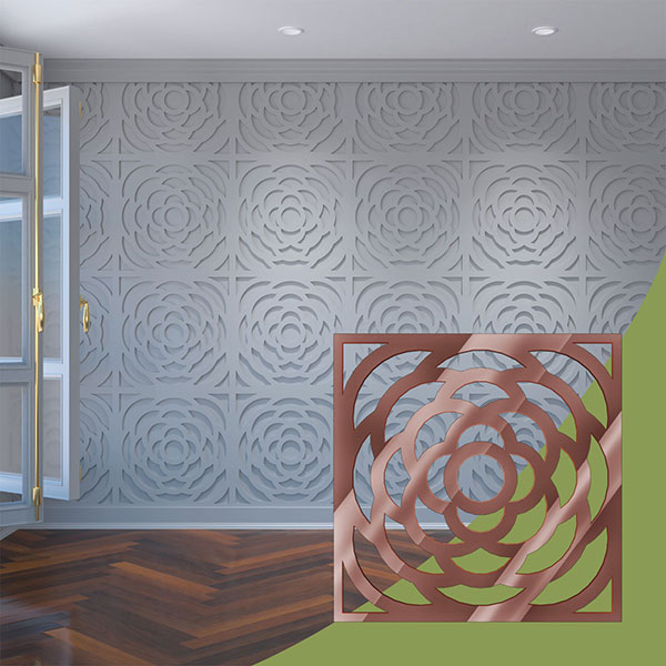 Ekena Millwork WALA24X24X0125EBGRG