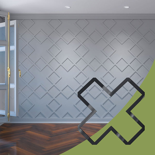 Ekena Millwork WALA24X24X0125FLRBL