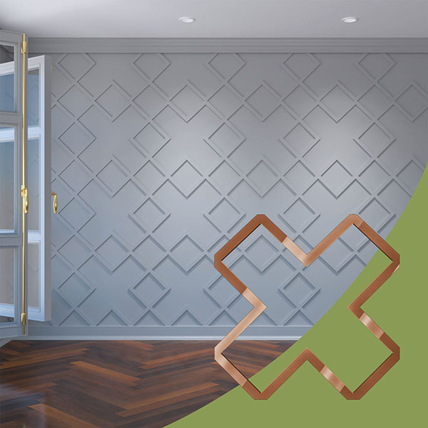 Ekena Millwork WALA24X24X0125FLRBR