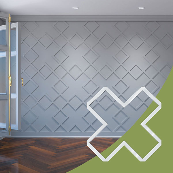 Ekena Millwork WALA24X24X0125FLRWH