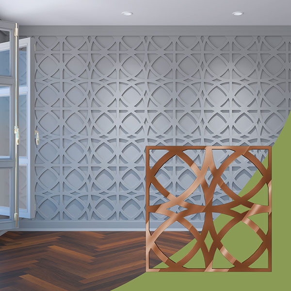Ekena Millwork WALA24X24X0125FLTBR