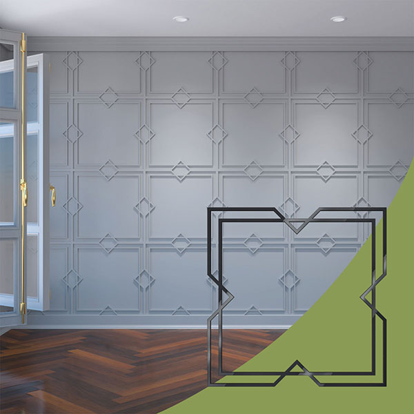 Ekena Millwork WALA24X24X0125FMGBL