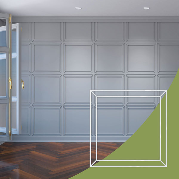 Ekena Millwork WALA24X24X0125FPYWH