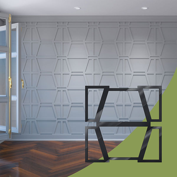 Ekena Millwork WALA24X24X0125GLYBL
