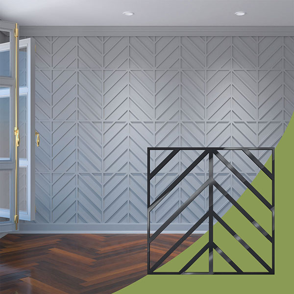 Ekena Millwork WALA24X24X0125GNABL