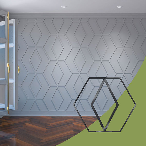Ekena Millwork WALA24X24X0125HREBL
