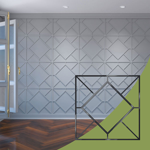 Ekena Millwork WALA24X24X0125HSNBL
