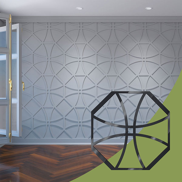 Ekena Millwork WALA24X24X0125HWLBL