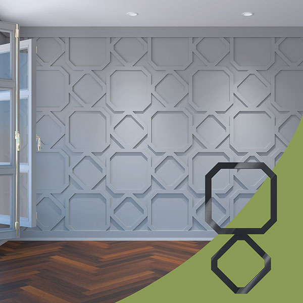 Ekena Millwork WALA24X24X0125LKHBL